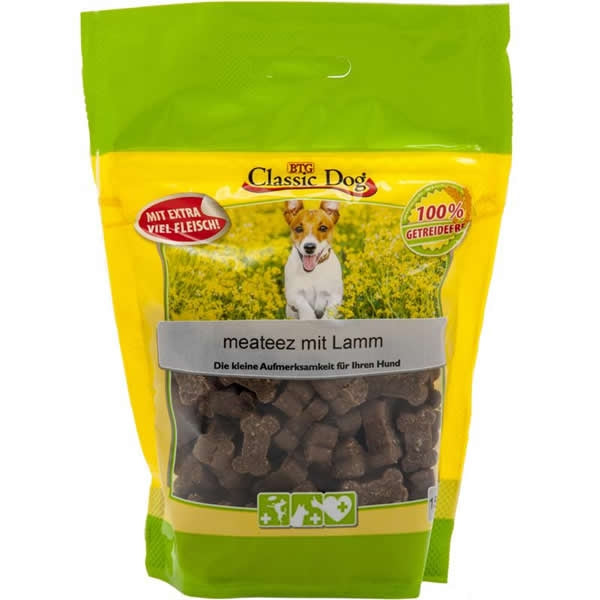 Classic Dog Snack meateez mit Lamm 12x 150g